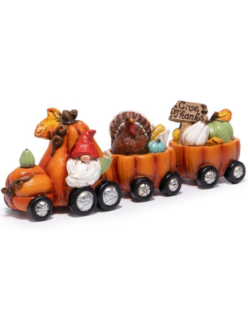8.5IN Fall Pumpkin Figurines Thanksgiving Decorations